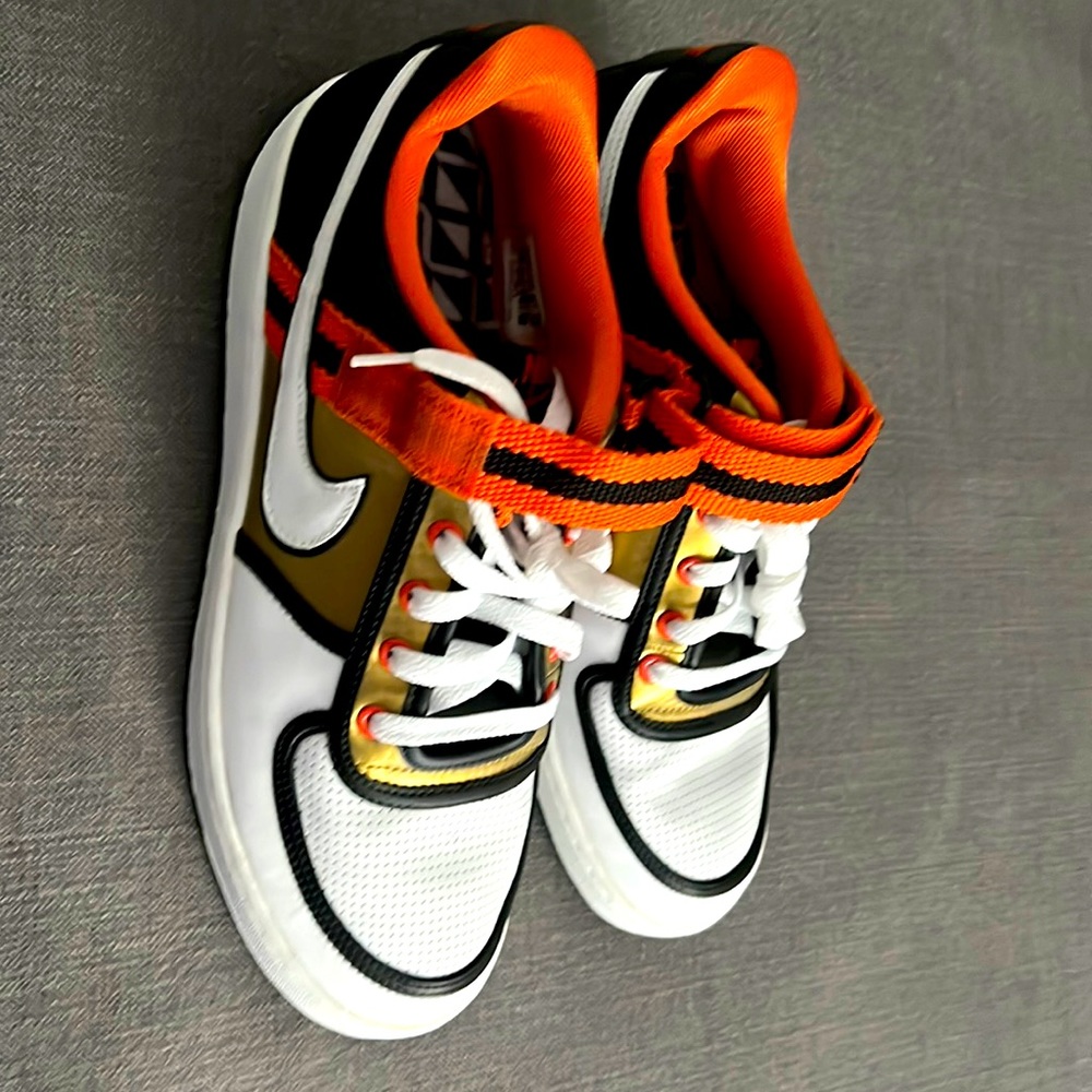 White and Gold Nikes